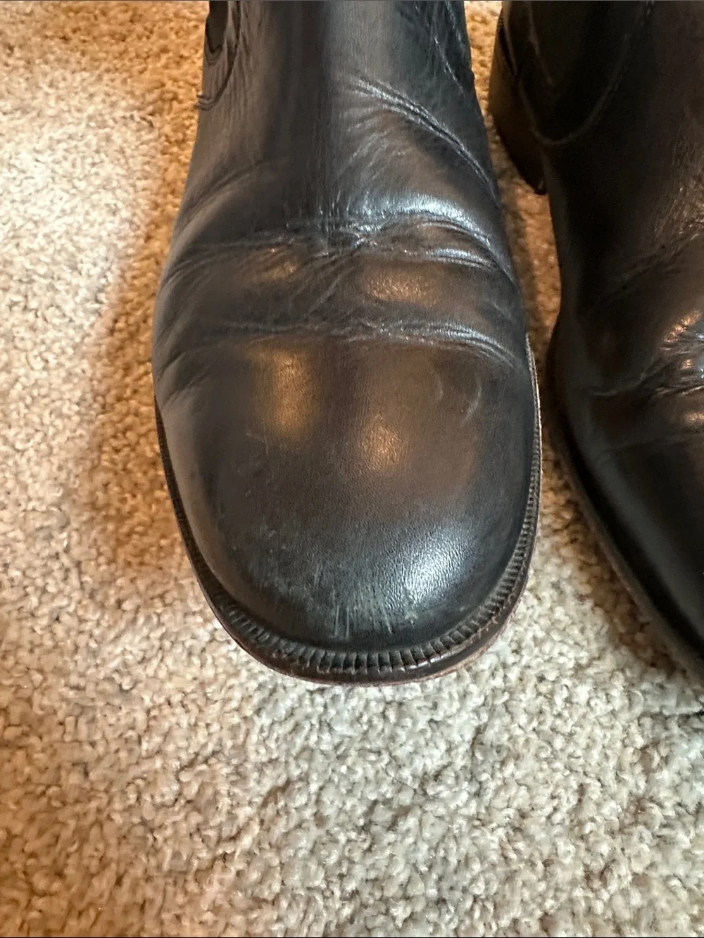 Johnston & Murphy Black Leather Chukka Chelsea Boot